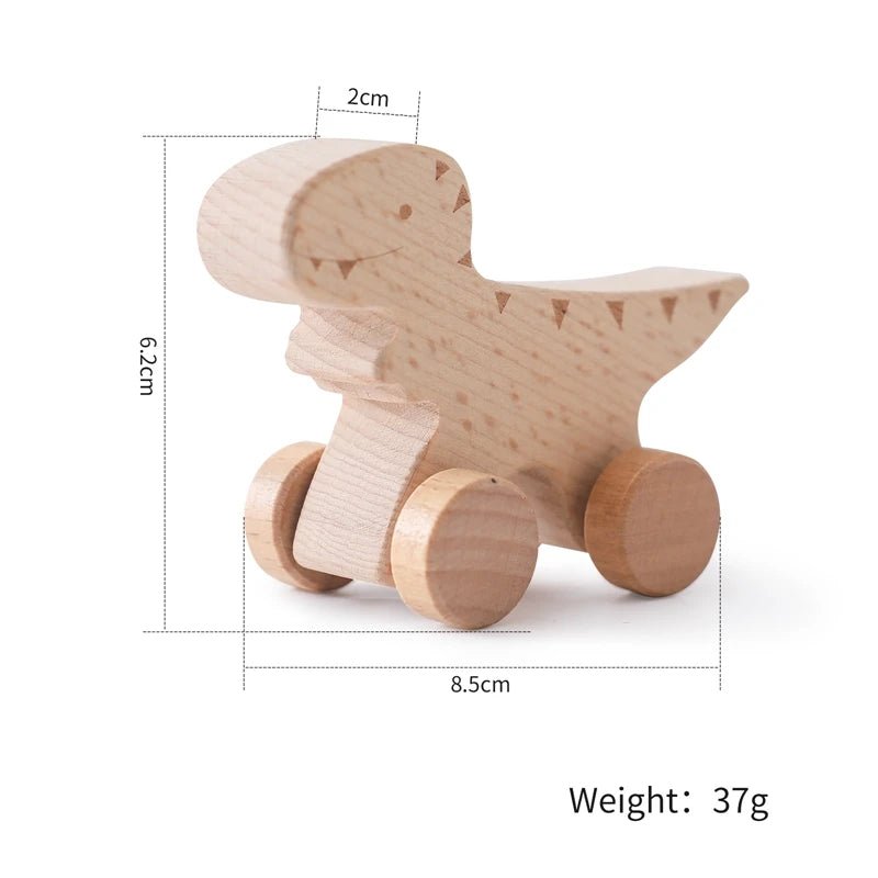 Wooden Montessori Animal Train | Build It, Pull It, Play With It - VarietyGifts