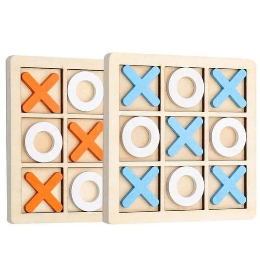 Wooden Tic - Tac - Toe Game | Children's Early Education Montessori Toys - VarietyGifts