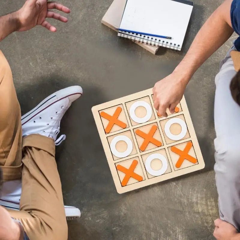 Wooden Tic - Tac - Toe Game | Children's Early Education Montessori Toys - VarietyGifts